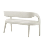 Modway - Pinnacle Tissu Boucle Banc d’accent - Ivoire-Capacité de poids : 330 lb.
