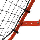 Soozier – Filet de rebond de soccer ajustable – Rouge-Le design pliable permet un rangement à plat – idéal pour les garages, placards ou le transport dans votre voiture 
