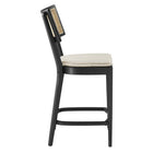 Modway - Caledonia Tabourets de comptoir - Noir beige - Ensemble de 2-Assemblée requise