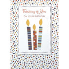 Mill Brook Studio - Cartes de souhaits Fête avec enveloppes – 5-3/8 po x 7-3/4 po – Je pense à toi : chandelles – paquet de 18-Cartes de souhaits qualité boutique