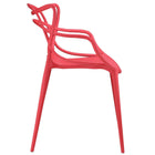 Modway - Entangled Ensemble à manger Ensemble de 2 - Rouge-Aucune assemblée requise