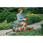 Suncast - Scooter de jardin – Taupe avec couvercle moka-Sangle de traction pour un transport facile