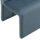 Modway - Emory Velours Performance Rembourré Fauteuil d’appoint de salle à manger - Cadet Blue-9