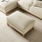 Modway - Roscoe Tissu Ottoman - Ivoire-Bobine enchevuchée + Ressorts sinueux