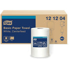 Tork - Essuie-mains doux à dévidage central Advanced - 2 plis - Blanc - 600 feuilles/rouleau - 6 rouleaux/boîte-Disponible dans une boîte de transport facile à manipuler. Certifié ECOLOGO. Compostable. Vérifié par un organisme indépendant.