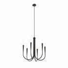 Modway - Penrose 6-Lumière Lustre - Noir-Nécessite 6 ampoules E12 de 60 W