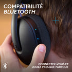 Logitech - G325 LIGHTSPEED, Casque gaming sans fil Bluetooth - Noir-LIGHTSPEED sans fil : technologie sans fil ultra-rapide pour que vous puissiez vous plonger dans vos jeux PC et console sans distractions