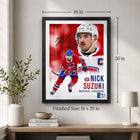 Frameworth - Cadre Nick Suzuki Collage Portrait Canadiens - Impression Encadrée - 16 po L x 20 po H-6