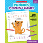 Scholastic Teaching Solutions - Cahier d'activités de puzzles et de jeux de phonétique pour la maternelle et la maternelle-Soutient la science de la lecture