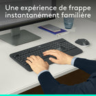 Logitech - Ensemble de clavier et souris sans fil MK540 - français-Dimensions : Clavier : 0,94 x 18,0 x 7,62 po Souris: 1,54 x 2,43 x 4,4 po