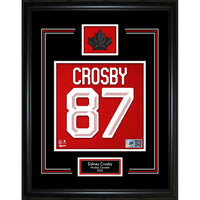 Frameworth - Sidney Crosby numero de chandail Hockey Canada 2026 - impression encadree - 16" x 20"-Impression du numero de chandail Hockey Canada 2026 sous licence officielle mettant en vedette Sidney Crosby