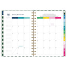 AT-A-GLANCE - Agenda hebdomadaire/mensuel rose Emily Ley Simplified 2027 - 7 po H x 8 3/4 po l - rose - bilingue-Un mois sur deux pages comprenant des blocs quotidiens non lignés, une section de tâches lignée, un « conseil de simplicité » pour vous aider à planifier et des onglets pour une navigation facile