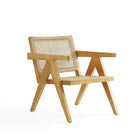 Manhattan Comfort - Hamlet fauteuil d’appoint industry chic 22,64" - nature-Chaise d’appoint en rotin moderne - chic de l’industrie, parfaite pour une utilisation dans le salon