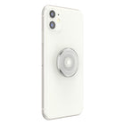 PopSockets - PopGrip - Clear Blanc-Fonctionne comme un support pratique pour que vous puissiez regarder des vidéos à la volée