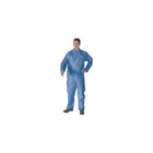 Kimberly-Clark – Combinaisons Kleenguard A20 avec fermeture à glissière et élastiques, bleu, grand, 12/paquet (58503)-Matériau : Tissu non tissé