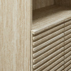 Modway - Render Grand Faux travertin Armoire de rangement pour linge in Travertin-Faux stratifié travertin