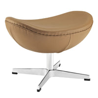 Modway - Glove Cuir Ottoman - Terre cuite-Amorti en mousse haute densité