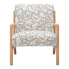 Zuo - Runa Fauteuil d’appoint - Beige/Naturel-Motif imprimé raffiné