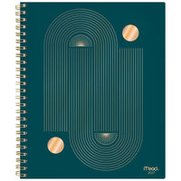 Mead - Agenda hebdomadaire/mensuel 2027 - 11 1/4 po H x 9 po l - motif géométrique linéaire - grand - bilingue-15 mois : octobre 2026 à décembre 2027 + 3 pages mensuelles de janvier, février et mars 2028