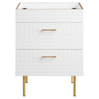 Modway - Daybreak 24" Armoire de toilette de salle de bain (lavabo non inclus) - Blanc-Vanité de salle de bain moderne