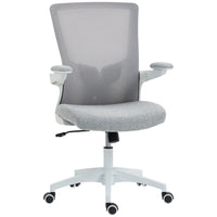 HOMCOM - Chaise de bureau ergonomique avec soutien lombaire - gris-Profitez d'un confort dorsal personnalisé grâce à un support lombaire 2D 