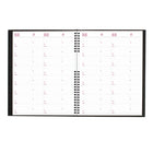 Brownline - 2027 agenda mensuel 14 mois CoilPro couverture rigide – 11 po x 8 1/2 po – noir-100 % de papier recyclé post-consommation