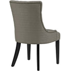 Modway - Regent Touffe Tissu Chaise à manger - Granite-Rembourrage en tissu polyester