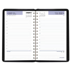 AT-A-GLANCE - Cahier de rendez-vous quotidien 2027 - 8 po H x 4 7/8 po l - noir - bilingue-Un jour de semaine par page