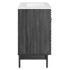 Modway - Render 30" Armoire à coiffeuse de salle de bain - Charcaol White-Comptoir intégré