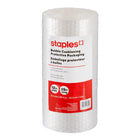 Staples − Rouleau d’emballage à bulles − 3/16 po d’épaisseur − 12 po x 25 pi − transparent-L’emballage à bulles fournit un rembourrage de protection idéal pour les articles de valeur ou délicats à expédier ou à entreposer