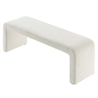 Modway - Simba Tissu Boucle Banc long de la chute d’eau - Ivoire-7
