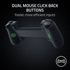Razer - KISHI V3 Manette Gaming pour Android et iPhone-Boutons arrière de souris a double clic: Des entrées plus rapides et plus efficaces. Profitez du même actionnement ultra-réactif que celui que l'on trouve dans nos meilleures souris de jeu grâce aux 2 boutons arrière intégrés aux poignées ergonomiques de la manette