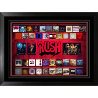 Rush Album Collection Collage - Impression encadree - 26" x 20"-Qualité supérieure - music memorabilia