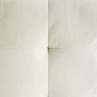 Modway - Contour Cube à touffes Performance Velvet Ottoman - Ivoire-Rembourrage en mousse dense