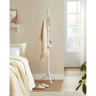 Boutique Home - Porte-manteau sur pied réglable avec 8 crochets et 3 options de hauteur, blanc-Poids du produit : 2,2 kg