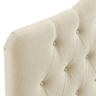 Modway - Annabel Mélange de lin premium Tête de lit jumelée, Lin-7