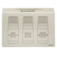 Gry Mattr - Huiles essentielles - Paquet de 3 -Ensemble de trois huiles essentielles de 10 ml dans des bouteilles en verre ambré