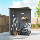 Outsunny - abri de jardin extérieur 5 x 3 pi avec plancher-Fenêtre de style cottage pour la visibilité et la lumière naturelle  
