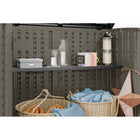 Suncast - Trousse d'étagère horizontale large pour remise Suncast-Capacité de poids de l’étagère : 50 lb par étagère, répartis uniformément.