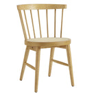 Modway - Lykke Broche courbée Chaises de salle à manger Ensemble de 2 - Naturel-6