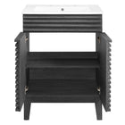 Modway - Render 24" Vanette de salle de bain - Blanc charbon-Assemblée requise