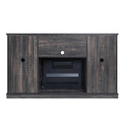 Manhattan Comfort - Ensemble de 2 cheminées modernes Myrtle 60 po - Noir et brun foncé-Avertissement Ne touchez pas la surface chaude Gardez les cordons électriques, les rideaux, les meubles et autres matériaux combustibles à au moins 3 pieds de l’avant du radiateur et éloignés des côtés et de l’arrière UL certifié FCC certifié