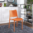 Modway - Hipster Restauration Fauteuil d’appoint - Orange-Plastique polypropylène robuste