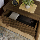 Modway - Emric Vague Table de chevet, Noyer-Construction en mélange de bois stratifié