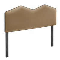 Modway - Cosette Performance Velvet Tête de lit pleine grandeur, Taupe-Velours de performance résistant aux taches