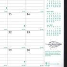 Brownline - 2027 agenda mensuel EcoLogix 14 mois avec reliure à double spirale – 11 po x 8 1/2 po – couleurs assorties-100 % de papier recyclé post-consommation