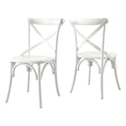 Modway - Gear Fauteuil d’appoint de salle à manger - Blanc-7