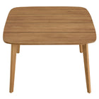 Modway - Vienna 46 po Carré Terrasse extérieure Bois de teck Table à manger, Naturel-Assemblée requise