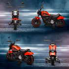 Aosom - moto électrique pour enfants 6v avec démarrage par bouton unique - rouge-Bouton de démarrage et siège confortable 