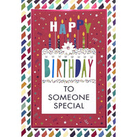 Rosedale Gold - Cartes de souhaits Fête avec enveloppes – 5-1/2 po x 8 po – Quelqu’un de spécial : confettis – paquet de 6-Cartes de souhaits qualité boutique